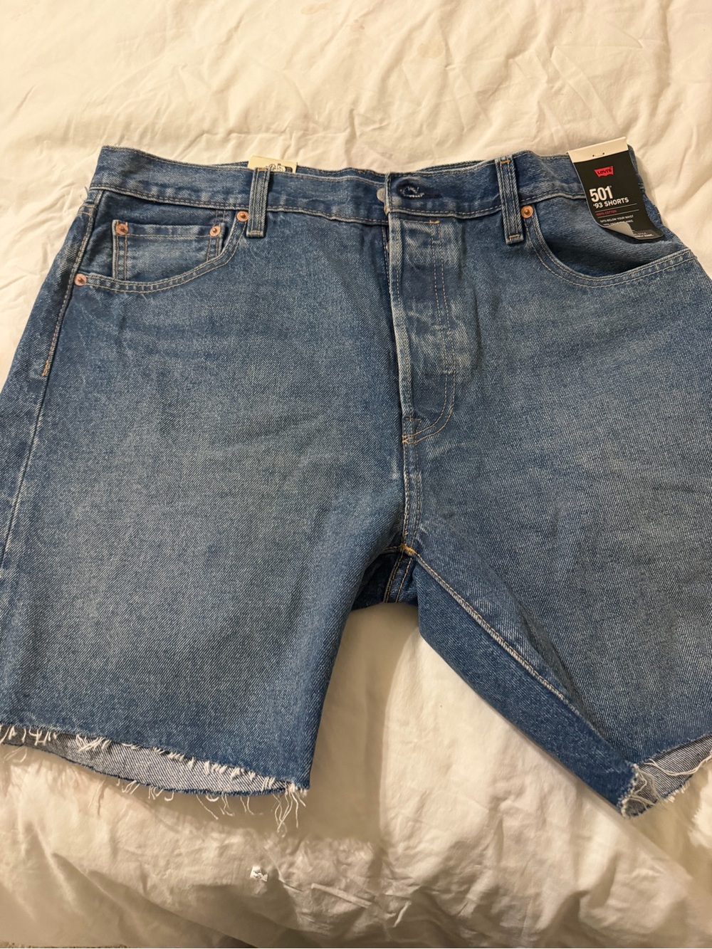 Levi's Blue Denim Cutoff 501 Men's Shorts